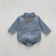 【新品】蝶ネクタイ付き ロンパース ︎︎︎︎︎☺︎ フォーマルのサムネイル