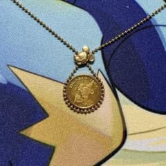 【美品】☆ JEWELRY・ディズニー・ミッキーマウス・コインネックレス☆のサムネイル