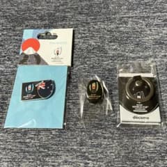 ラグビーワールドカップ 2019 ピンバッチ 2点 + モバイルリング1点