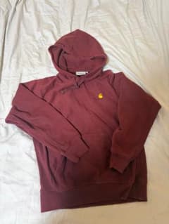 Carhartt WIP パーカー XS 赤い　ボルドーのサムネイル