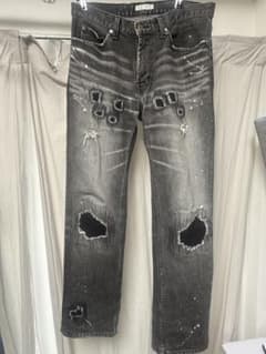 "NUMBER (N)INE" 01AW Grunge Denim Pantsのサムネイル