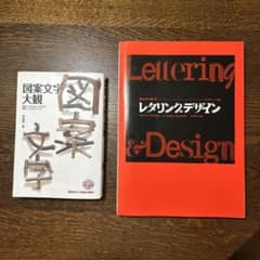 図案文字大観 レタリングデザイン 2冊セットのサムネイル