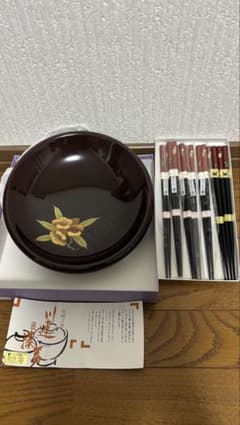 川連漆器 菓子鉢 箸セット 伝統工芸品 - メルカリ