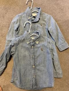 双子　Ralph Lauren デニム長袖シャツ 2枚セットのサムネイル