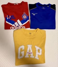 半袖シャツ　ミズノ&アディダス＆GAP三枚　140サイズのサムネイル