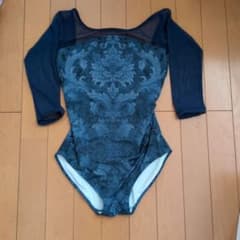 unoa ウノア レオタード ネイビーML 7部袖 - メルカリ