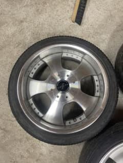 希少 ファブレス15インチ深リム pcd100 pcd110マルチ4穴 軽自動車 