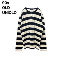90s old uniqlo オールドユニクロ ボーダー ロンT カットソー | Shop