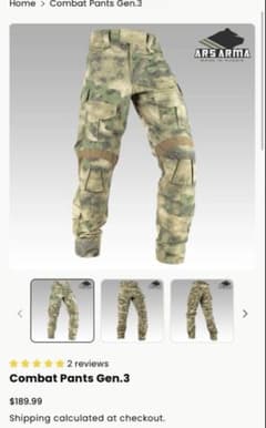 ARS ARMA Combat Pants Gen.3 Atacs-FG - メルカリ