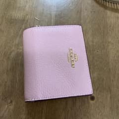 COACH 二つ折り財布 ピンクのサムネイル