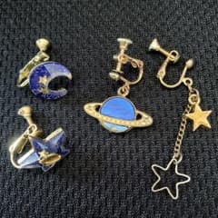 銀河 宇宙 イヤリング2個セットのサムネイル