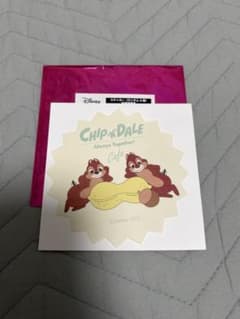 OH MY CAFE 한정 칩과 데일 스티커 씰 디즈니