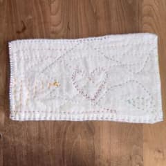ハンドメイド 刺し子ふきん 2枚セット パイル地のサムネイル