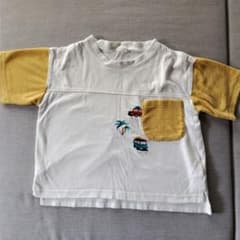 キッズ 半袖Tシャツ 110cm 車柄 ポケット付きのサムネイル
