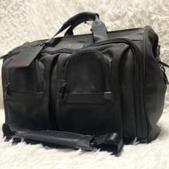 美品】TUMI ボストンバッグ デラックスキャリーオン サチェル ブラック