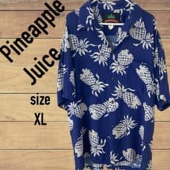 パイナップルジュース ヴィンテージ 80's〜90's アロハ XL 黒