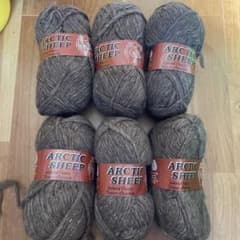 【昭和毛糸】ARCTIC SHEEP ブラウン毛糸 6玉セットのサムネイル