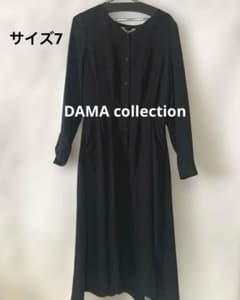 ダーマコレクション　新品未使用 タグ付き 定価 約5万円 ブラックドレス 7号 新品 ダーマコレクション ワンピース ブラック 7号 小さいサイズ