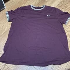 FRED PERRY ティップライン Tシャツ ボルドーのサムネイル