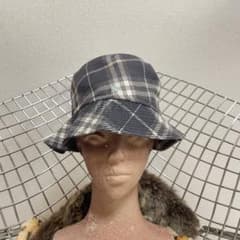専用！【Burberry/バーバリー】used バケットハット80'sチェックのサムネイル