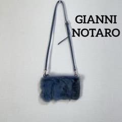 GIANNI NOTAROジャンニノターロ イタリア製 ファー ショルダーバッグ 