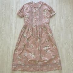 ピンクハウス PINK HOUSE マーガレットブーケ柄　半袖ロングワンピース ピンクハウス PINK HOUSE マーガレットブーケ柄 半袖ロングワンピース