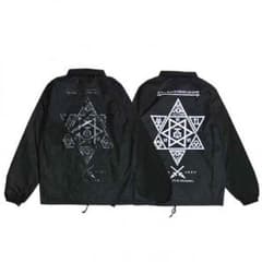 値下げ再出品 GIMEE FIVE ウインドブレーカー 黒×黒のサムネイル