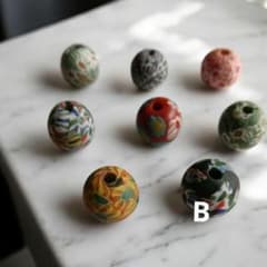 とんぼ玉 B ハンドメイド ビーズ 手芸素材 インドネシア　ジャワ玉のサムネイル