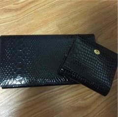 黒の革財布セットのサムネイル