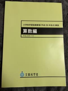 算数編 平成29年 文部科学省のサムネイル