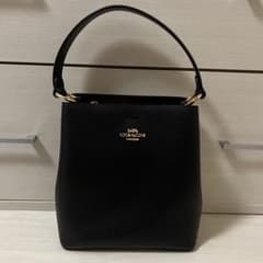 COACH 黒 レザー ショルダーバッグのサムネイル