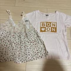 BONTON 花柄 キャミソール6&Tシャツ サイズ8のサムネイル