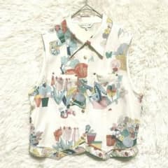 レオナールスポーツ LEONARD SPORT ベスト 金ボタン 花柄 M - メルカリ