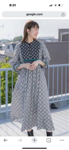 新品未使用　MIXプリントコットンヨークワンピース　サニーレーベルのサムネイル