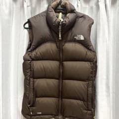 希少カラー 美品 ノースフェイス ダウンベスト ブラウン 700 - メルカリ