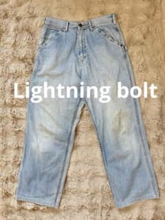 希少 90s Lightning bolt ワイドデニム ペインターパンツ 古着 - メルカリ