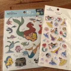 ディズニー リトルマーメイド 蓄光ステッカー ぷっくりシール セットのサムネイル