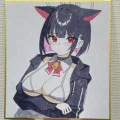 中色紙サイズ＊ブルアカ カズサ 手描きイラスト色紙 m55593374552_1.jpg?1765578552