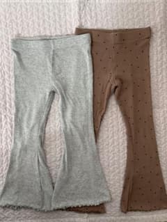 フレアパンツセット グレー ブラウンのサムネイル