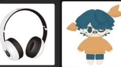 Eve くじ UnderBlue ぬいぐるみ ネコヘッドフォン - メルカリ
