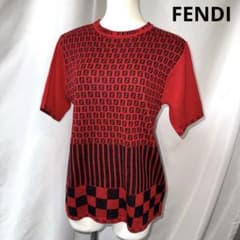 FENDI - 90s FENDI フェンディ ズッカ柄 半袖 カットソー FENDI フェンディ 80s 90s ズッカ柄 ロゴ 総柄 赤 レッド 黒 - メルカリ
