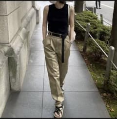 ok.soon×dickies ベージュ　テーパードチノパンツ ok.soon×dickies ベージュ テーパードチノパンツ - メルカリ