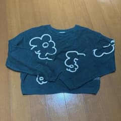 CPCM メッシュニット 花柄 グリーン 長袖のサムネイル