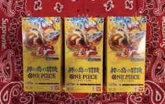 テープ付き ワンピースカードゲーム 神の島の冒険 3BOX - メルカリ
