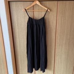 ネストローブ　nest Robe  リネン　キャミワンピ　黒のサムネイル