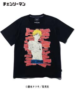 公式コラボ L、XL相当】チェンソーマン デンジTシャツ ブラック - メルカリ