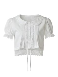 PELLICULE ペリキュール cropped puff blouse - メルカリ