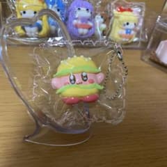 ☆星のカービィ☆ミニスクイーズ☆ハンバーガー☆ボールチェーン付き☆3点購入で割引のサムネイル