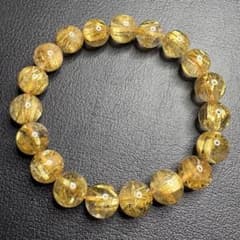 ✨金太針✨】ゴールドルチルクオーツ 金針ルチル 天然石ブレスレット 