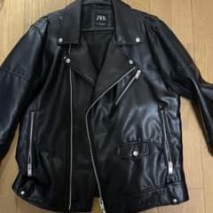 ZARA ブラック ライダースジャケットのサムネイル